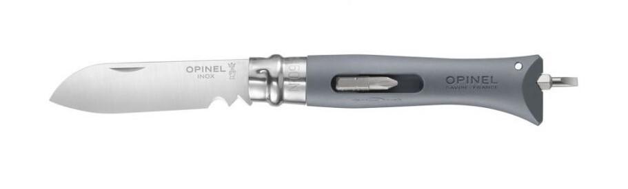 OPINEL MULTI COUTEAU DE POCHE N°09 DIY INOX GRIS 2 EMBOUTS